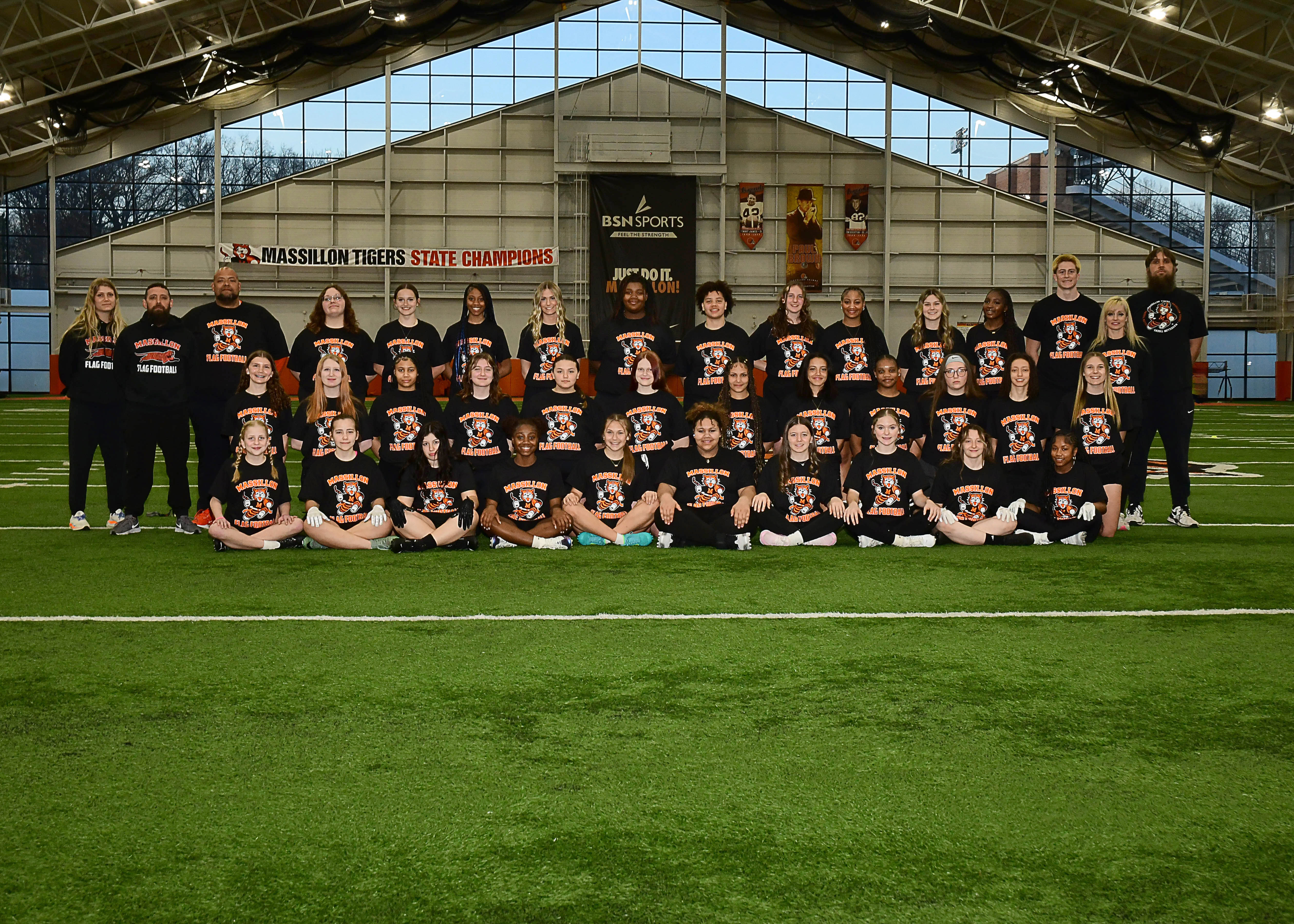 2025 Girls Flag Football Team Photo   Bennett