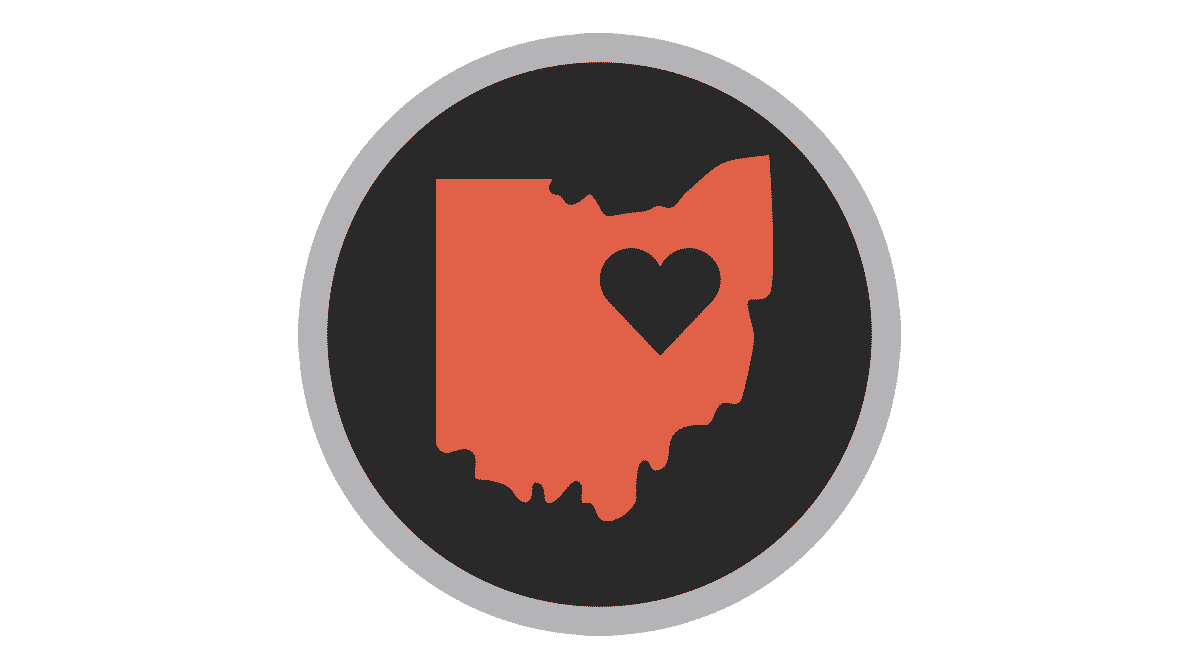 The Community icon is a graphic of the state of Ohio with a heart located in the upper right of the state signifying the location of Massillon.