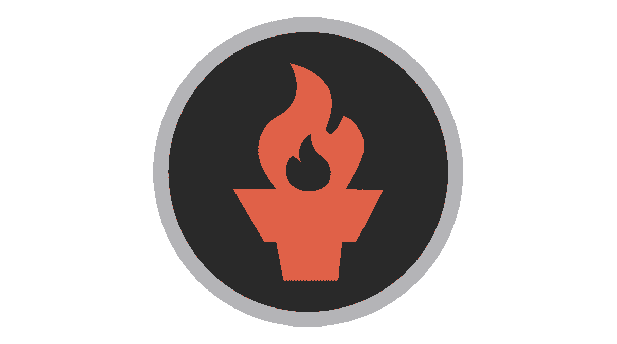 The Leadership icon is a graphic of a torch with a flame.